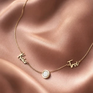 Eternal Bond Breast Milk Name Necklace