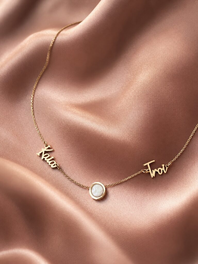 Eternal Bond Breast Milk Name Necklace