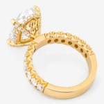 Lumière d’Amour 7ct Oval Diamond with Fishtail detailed Band Ring
