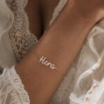 Sparkling Cursive Name Bracelet