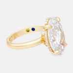 The Vow 7ct Oval Diamond with Birthstones Ring