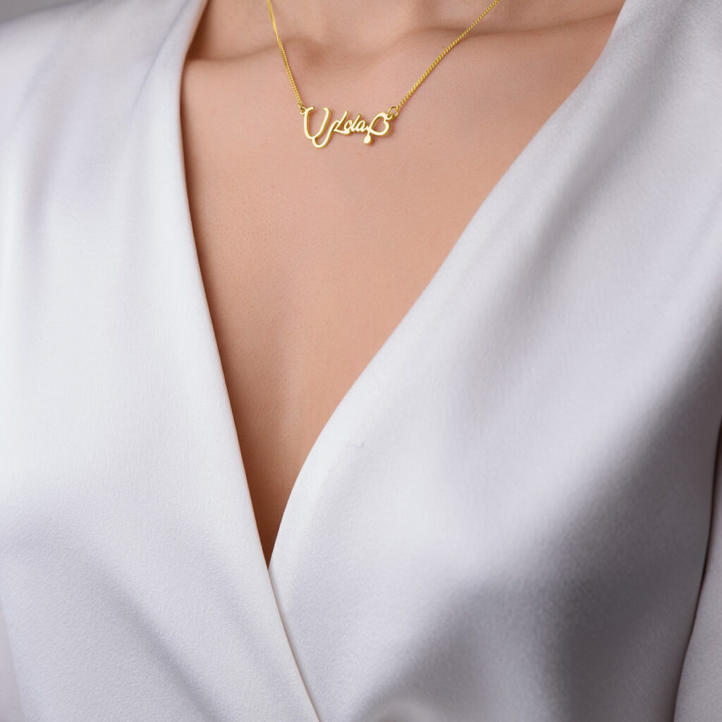 Personalized Stethoscope Name Necklace