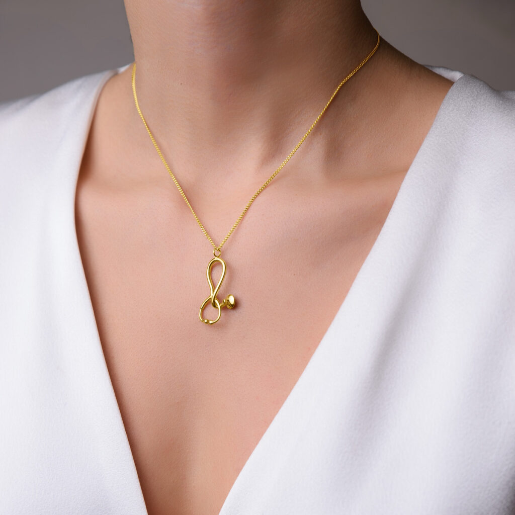 Personalized 3D Medical Stethoscope Necklace