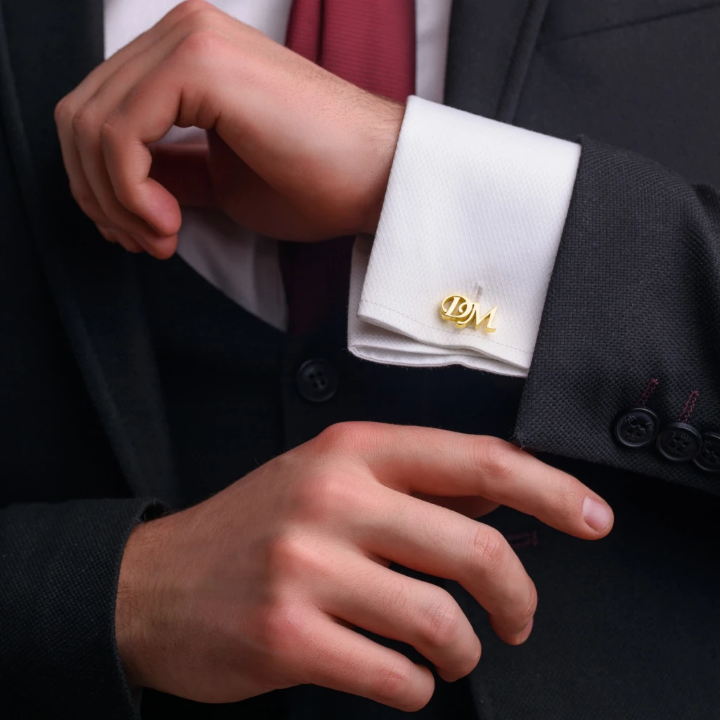 Cursive Personalized Cufflinks