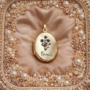 Oval Personalized Charm Locket