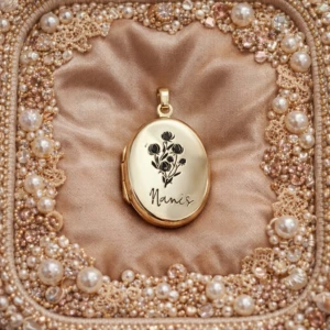 Oval Personalized Charm Locket