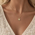 Minimal Albanian Eagle Necklace