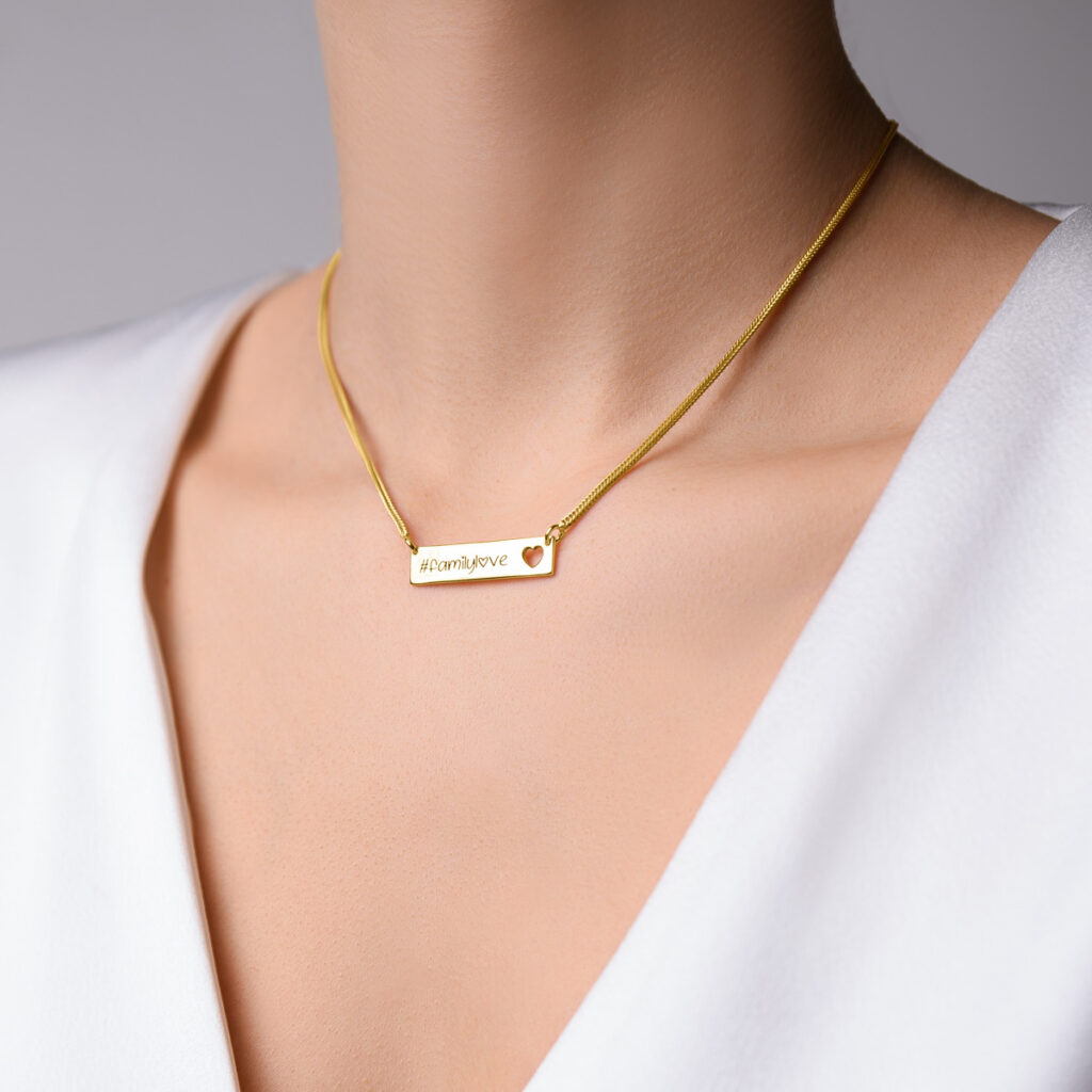 Classic Personalized Bar Necklace