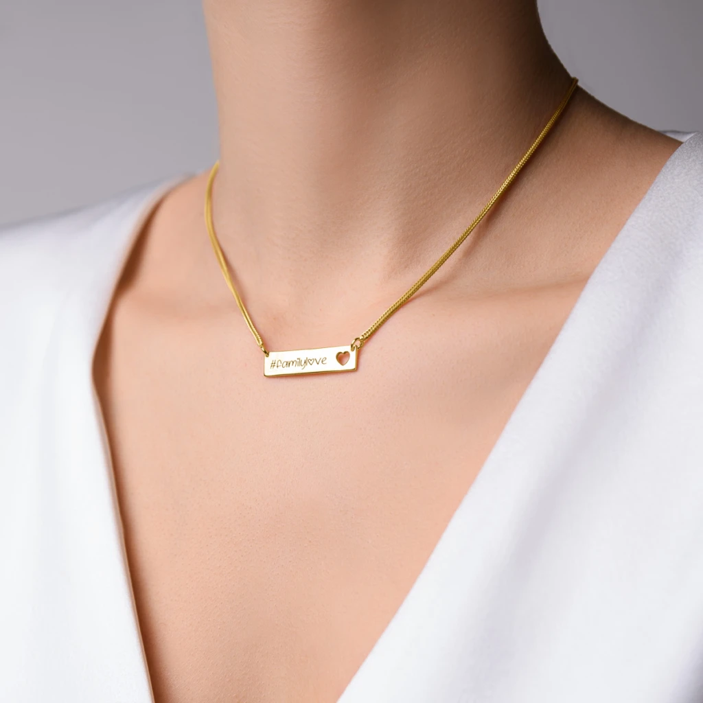 Classic Personalized Bar Necklace
