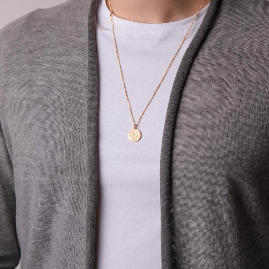 Fingerprint Disc Necklace
