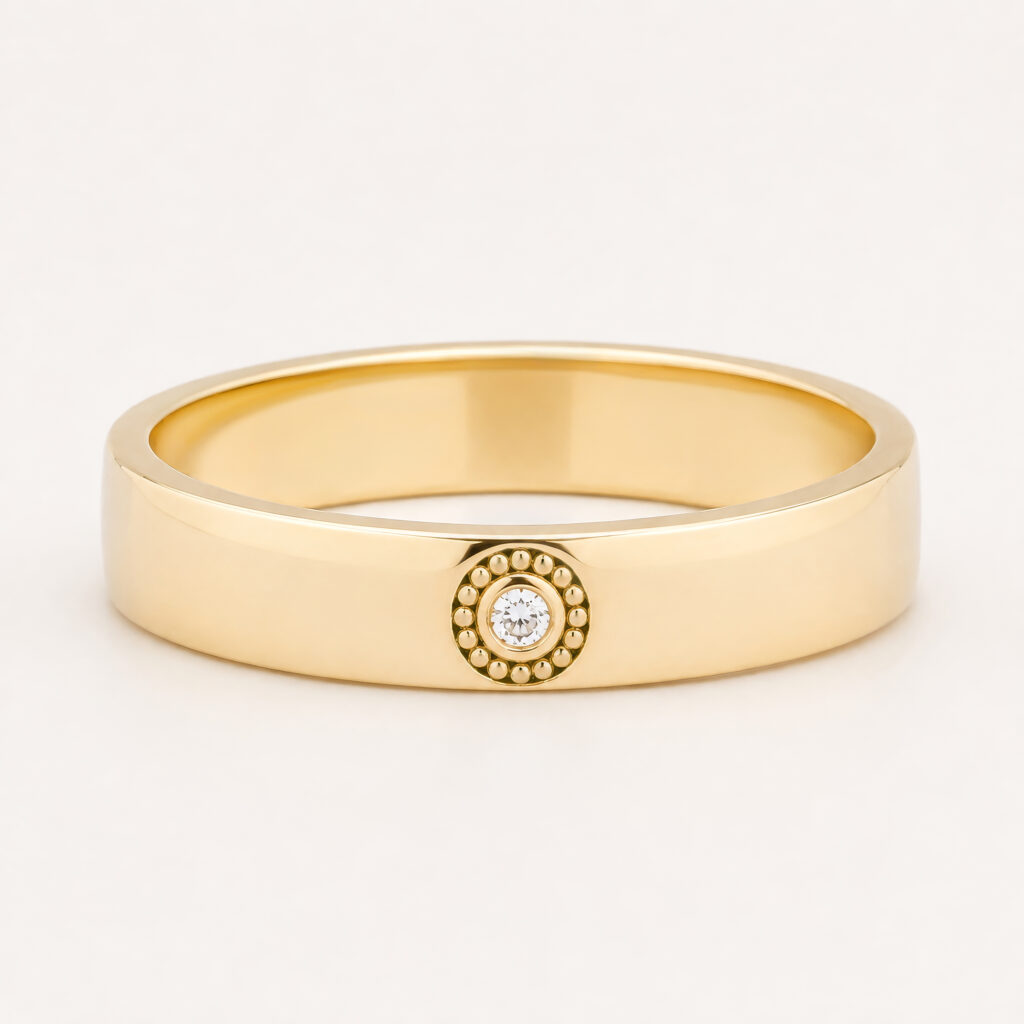 Milgrain Wedding Band