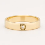 Milgrain Wedding Band