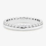 Luminous Halo White Gold Wedding Band