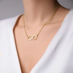 To Infinity Personalized Two Names Necklace
