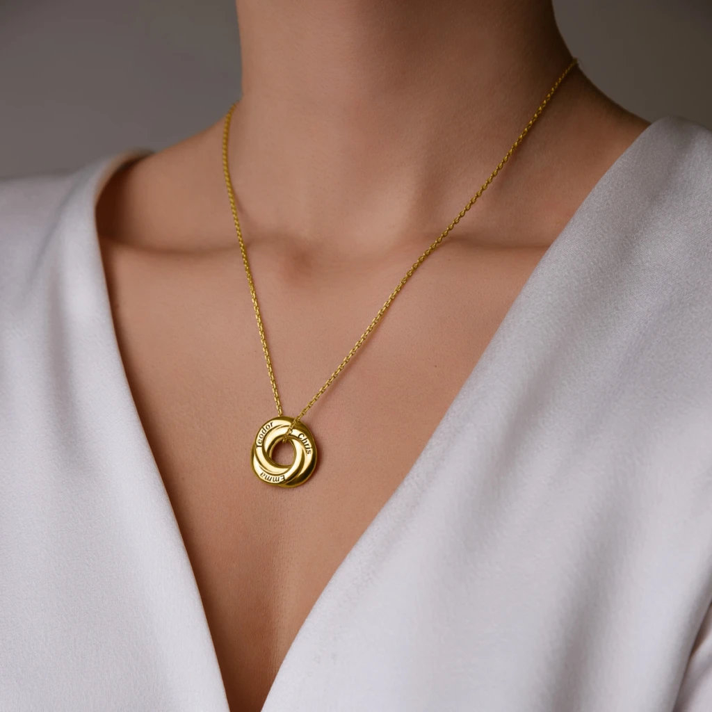Circle of Love III Personalized Necklace