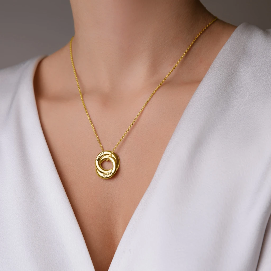 Circle of Love II Personalized Necklace