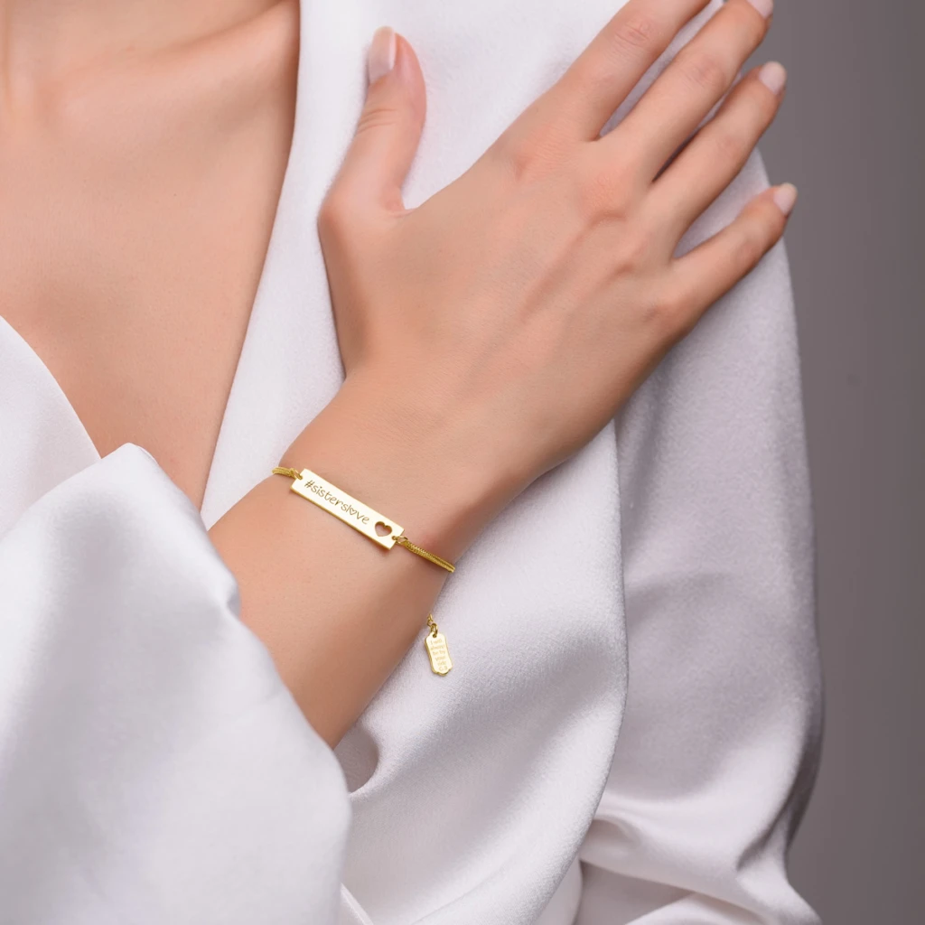 Heart Link Personalized Bracelet
