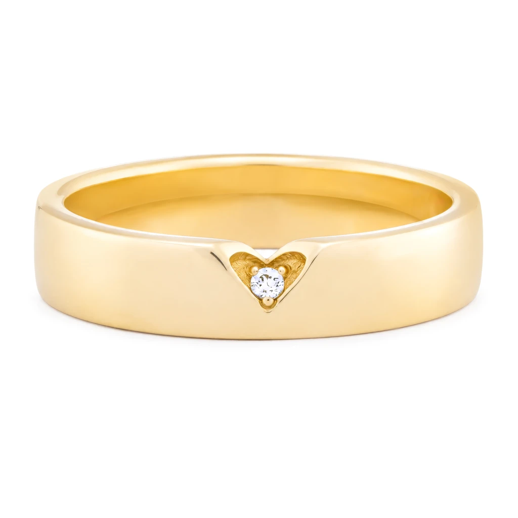 His & Hers Wedding Band Yellow Gold