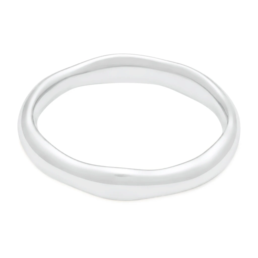 Étreinte White Gold Wedding Band