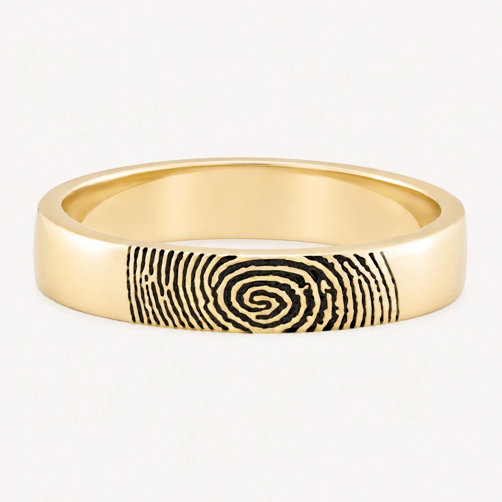 Love Imprint 4mm Wedding Band