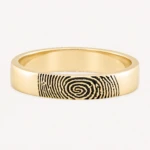Love Imprint 4mm Wedding Band