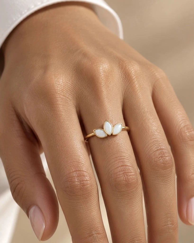 Nektar në Tri Petale Breast Milk Ring