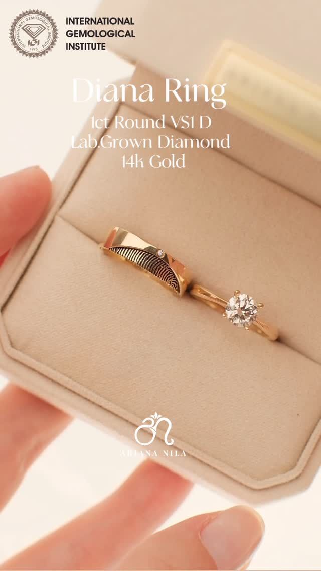 Diana Ring – një kryevepër e ndjenjës, një unazë që nuk vishet vetëm… por përjetohet. 💎 Vs1 D Color 1ct Diamond Ring IGI Certified 💯